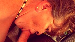 Granny Carmen Claus Face Fucks Me While Santa's Away