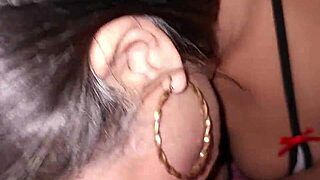 madura says, 'suck my big natural tits while i blow you'