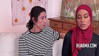 Jayne says, 'I'm going haram by taking this foreign dick in my pussy.'