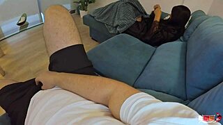 Stepmother Lies To Stepson Without Panties