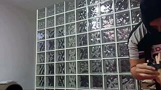 Horny latina milf students prepare for intense threesome sex.