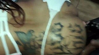 Naughty maid gives and sucks two cocks