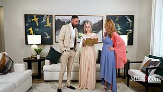 Prep the milf before the aisle walk.