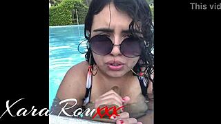 Paying stepbrother for pool porn