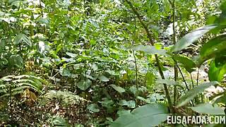 Milf outdoor interracial oral action in nature