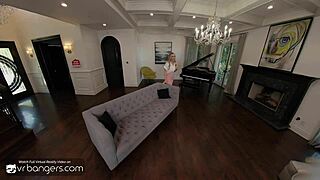 VR Bangers Sexy Blonde Milf Realtor Fucks Anally And Cums At House Showing