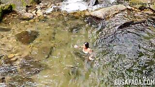 Milf outdoor interracial oral action in nature