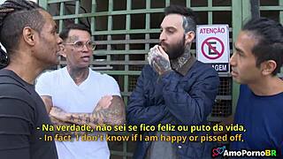 Meus Melhores Amigos Devoram Minha Madrasta in Wild Gangbang Part 1