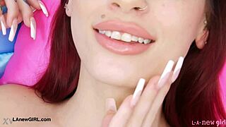 i can't get over this redhead model's sexy photoshoot body