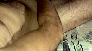 Jerking Monster Cock at Night