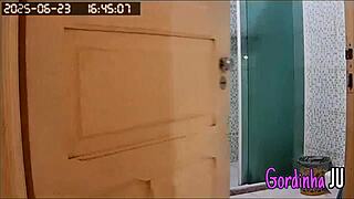 Hidden Camera Catches Stepmom With Big Tits And Bikini Mark Tidying Up The House