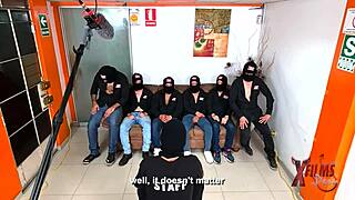 Tall housewife Kitt Jones masturbates in lingerie