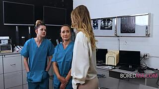 kinky boy licks girl's pussy, she convulses in orgasm