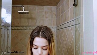 hot teen blonde in the shower