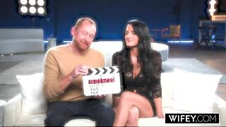 Wifey hotwife milf ridley rides christian's cock in doggystyle and cowgirl positions