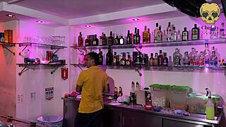 the bartender seduces me and fucks me bareback