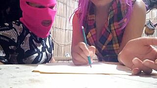 Muscular university friend visits country house for intense dirty sex in real homemade tape.