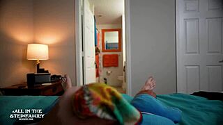 Stepmom's bikini made me horny so she helped me cum on vacation