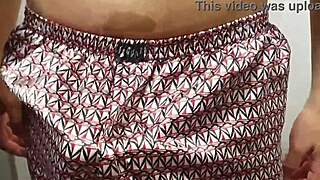 Guy Spots Brunette in Kitchen Panties and Initiates Encounter