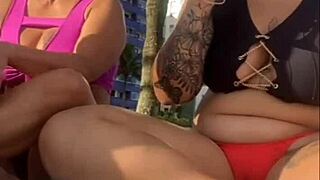 Alone on Beach, Milf Flashes Freely Without Husband Knowing for Wild Fun!