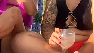 Alone on Beach, Milf Flashes Freely Without Husband Knowing for Wild Fun!