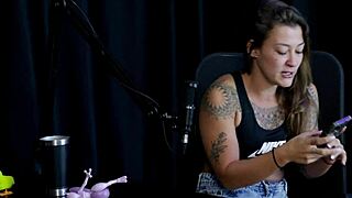 Safada strips sensually, revealing perky breasts after sharing wild stories of virginity loss - Flor de Damiana on Sheer Red