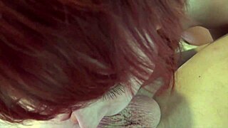 Risky homemade creampie with monster cock, asian milf's pussy dripping cum.