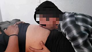 Watch me lick this MILF's belly button