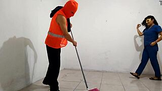 Can the dirty latina nurse handle the janitor's monster cock in the hospital?