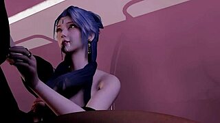 3D Big Boobs Asian Stripper Fucked Hard In Ripped Outfit