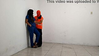 Can the dirty latina nurse handle the janitor's monster cock in the hospital?