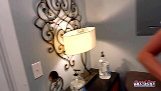 Shelly Rubs Shaved Pussy And Deepthroats