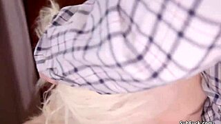 Watch the milf choke and whip the teen in anal bondage