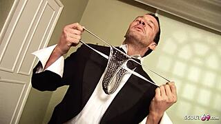 Big boobs black ebony goddess wife seduce hotel-boy to interracial cheating fuck?