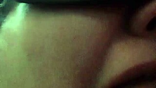 She says, 'Sloppy blowjob on big black cock with mask.'