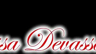 melissa devassa makes him cum with her feet