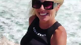 Nude Milf in Public Outdoors