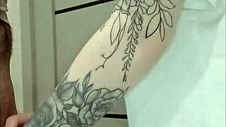 Stepmom's friend jerks off at house party