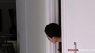 Stepmom Gives Handjob to Exhausted Stepson in Taboo Moment