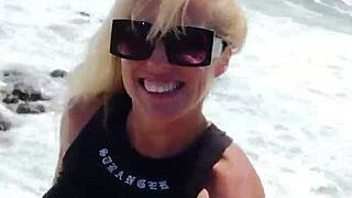 Nude Milf in Public Outdoors