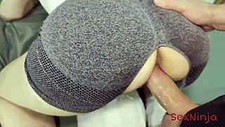 Sexy ebony wife Kiki Minaj can't stop cumming in forbidden doggystyle riding!