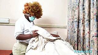 Patient Falls for Seductive Female Doctor in Hospital Room. It Gets Rough!