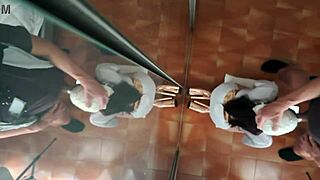 Petite 18+ MILF Sucks Cocks for Money with Big Cumshot