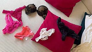 perverted stepson sniffs stepmom’s panties and bangs her in russian amateur clip