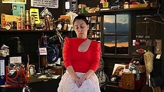 roommate notices sexy legs and high heels in home