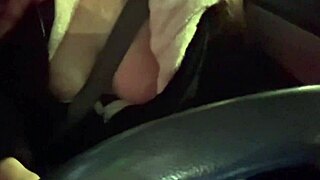 look at artemisia love flashing her big tits while driving