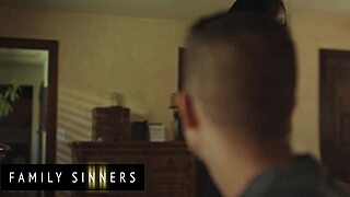 Family Sinners - Stunning Milf Pussy Pounded Hard by Stepson in Wild Ride