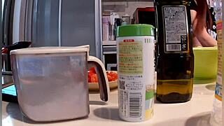 japanese milf enjoys creampie sex with lover for two days