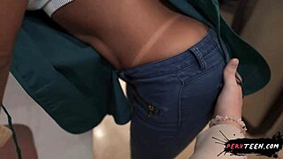 Hot Latina cleaner gets busted in sneaky sex