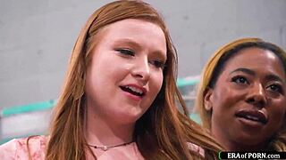 Ever seen a guy bang busty milfs in a laundry room?